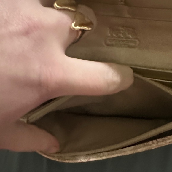 Coach Pink and Cream Floral Wallet - Picture 6 of 10